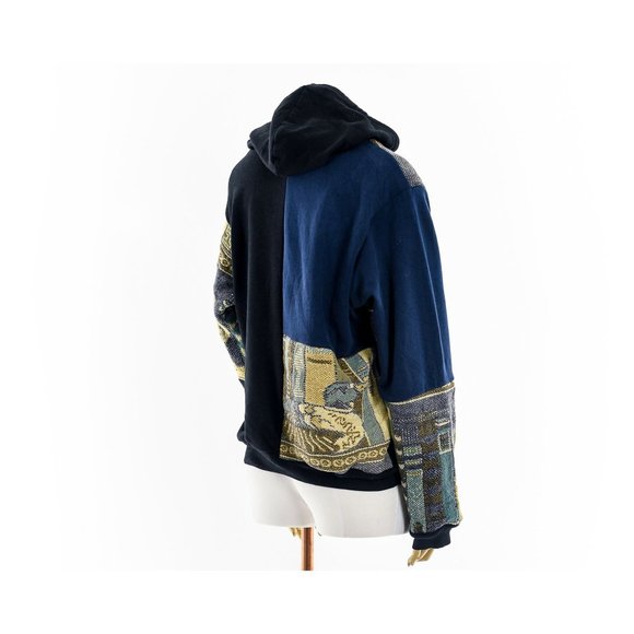 Fashion ReWork Impressionist Cat Nap Tapestry Blanket Hoodie - Picture 4 of 8